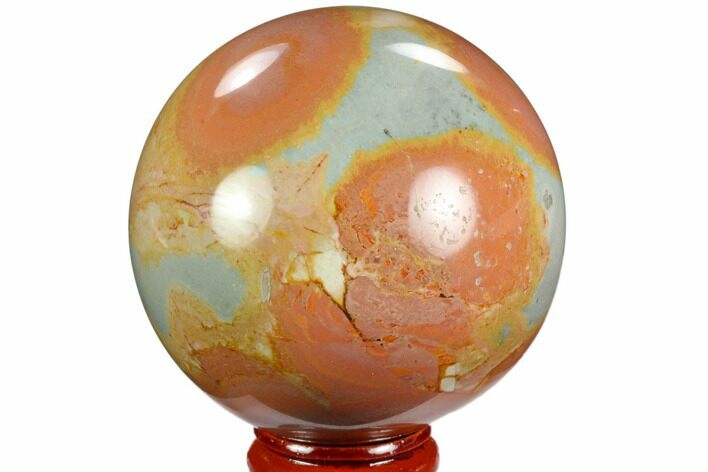 Polished Polychrome Jasper Sphere - Madagascar #124148